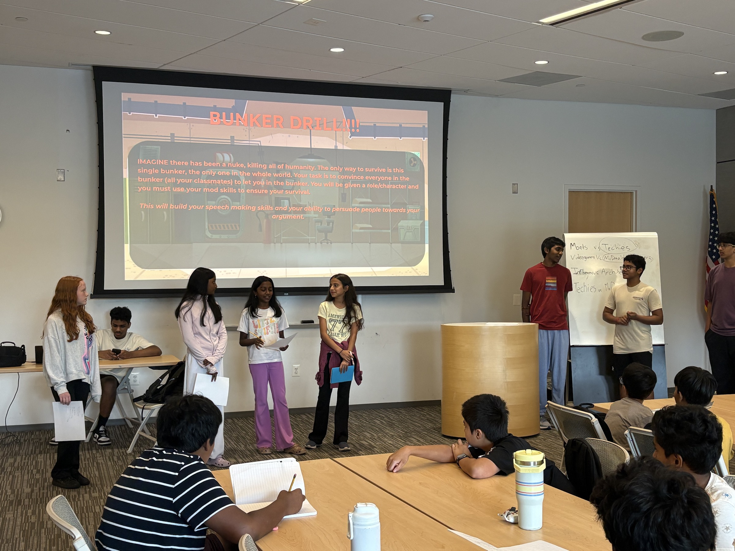 Students collaborating during a workshop